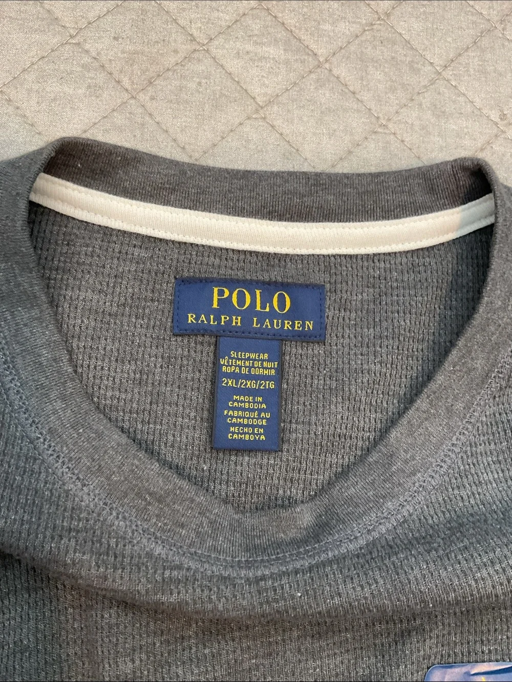 Polo by Ralph Lauren Dark Charcoal Long-Sleeve Crewneck Shirt